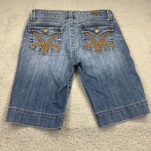 Kut from the Kloth Denim Shorts with Embroidered Pockets